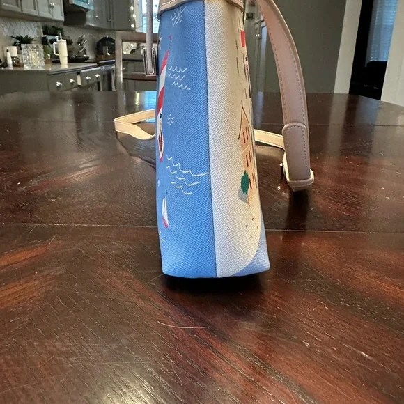 Spartina 449 Blue and Cream Crossbody Bag with Nautical Design - Picture 6 of 8